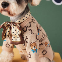 Pet Teddy Schnauzer Pomeranian Sweater Cardigan