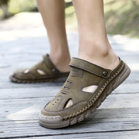New Plus Size Closed Toe Sandals For Men