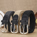 New Men's And Women's Woven Belt Elastic Stretch Punch-free